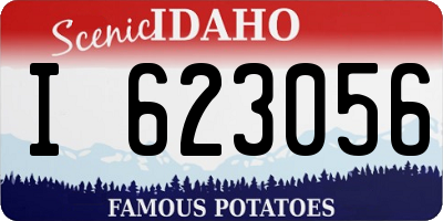 ID license plate I623056