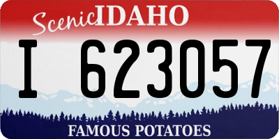 ID license plate I623057