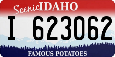 ID license plate I623062