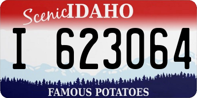 ID license plate I623064