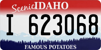 ID license plate I623068