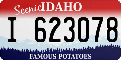 ID license plate I623078