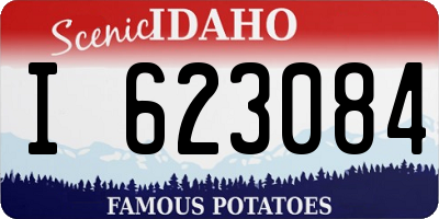 ID license plate I623084