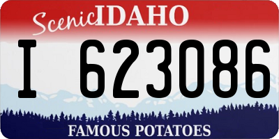 ID license plate I623086