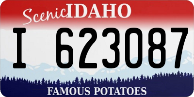 ID license plate I623087
