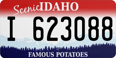 ID license plate I623088