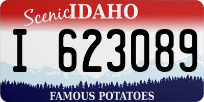 ID license plate I623089