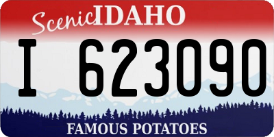 ID license plate I623090