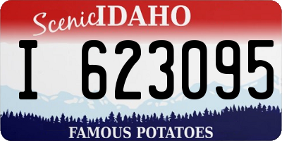ID license plate I623095