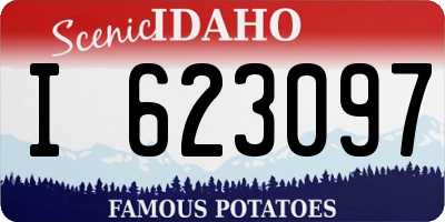 ID license plate I623097