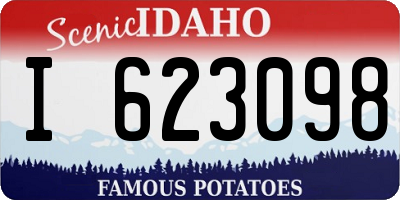ID license plate I623098