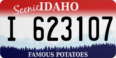 ID license plate I623107