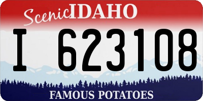 ID license plate I623108