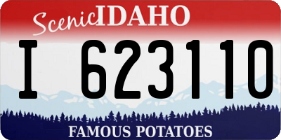 ID license plate I623110