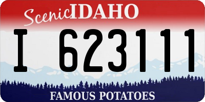 ID license plate I623111