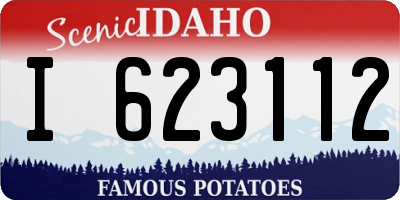 ID license plate I623112