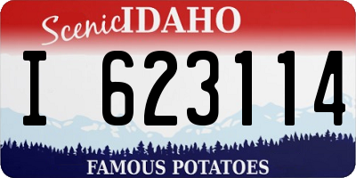 ID license plate I623114