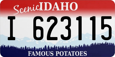 ID license plate I623115