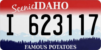ID license plate I623117