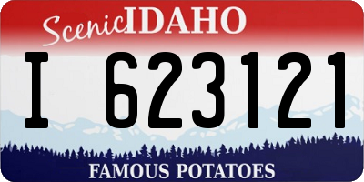 ID license plate I623121