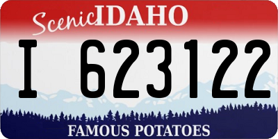 ID license plate I623122