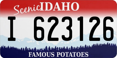 ID license plate I623126