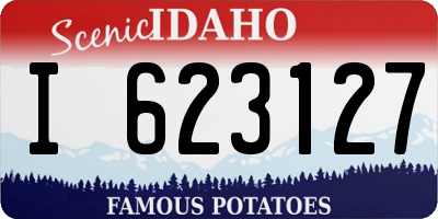 ID license plate I623127