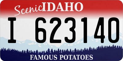 ID license plate I623140