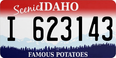 ID license plate I623143