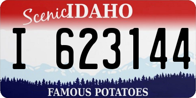 ID license plate I623144