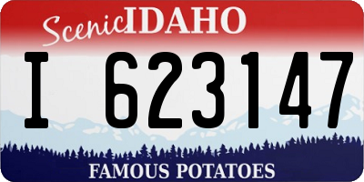 ID license plate I623147