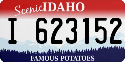 ID license plate I623152