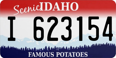 ID license plate I623154