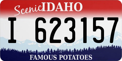 ID license plate I623157