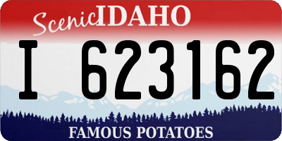 ID license plate I623162