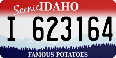 ID license plate I623164