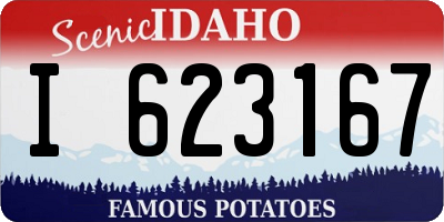 ID license plate I623167
