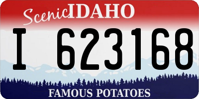 ID license plate I623168