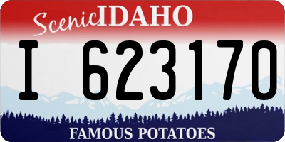 ID license plate I623170