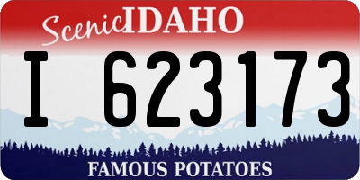 ID license plate I623173