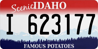 ID license plate I623177