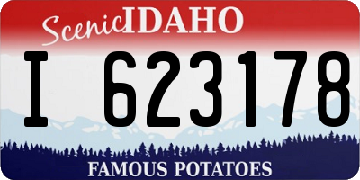 ID license plate I623178