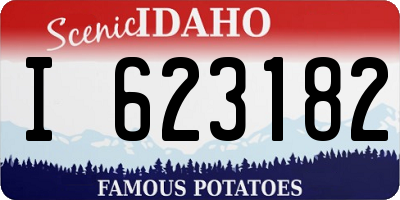 ID license plate I623182