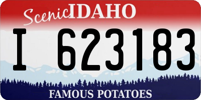 ID license plate I623183