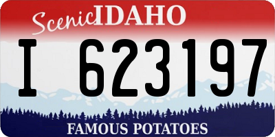 ID license plate I623197