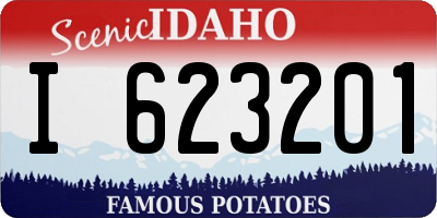 ID license plate I623201