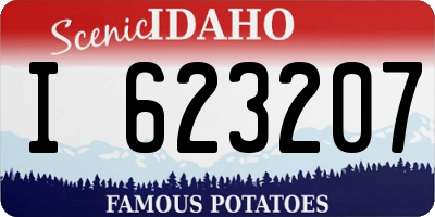 ID license plate I623207