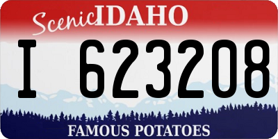 ID license plate I623208