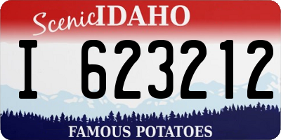 ID license plate I623212