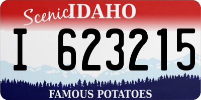 ID license plate I623215